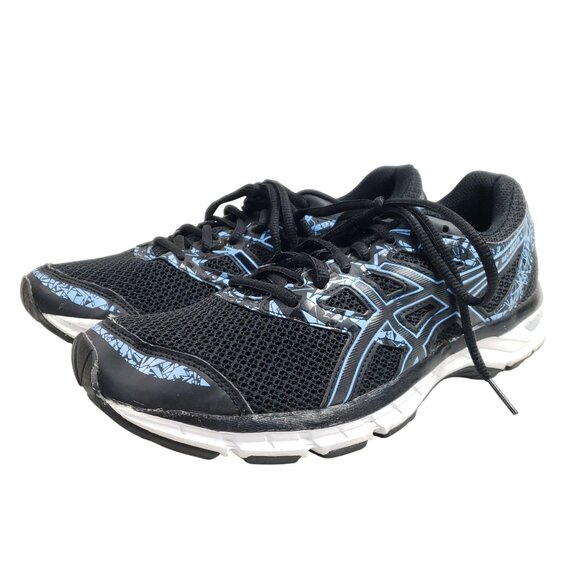 Asics Gel-Excite-4 Womens Size 9.5 Black & Blue Athletic  Running Shoes - Picture 2 of 9